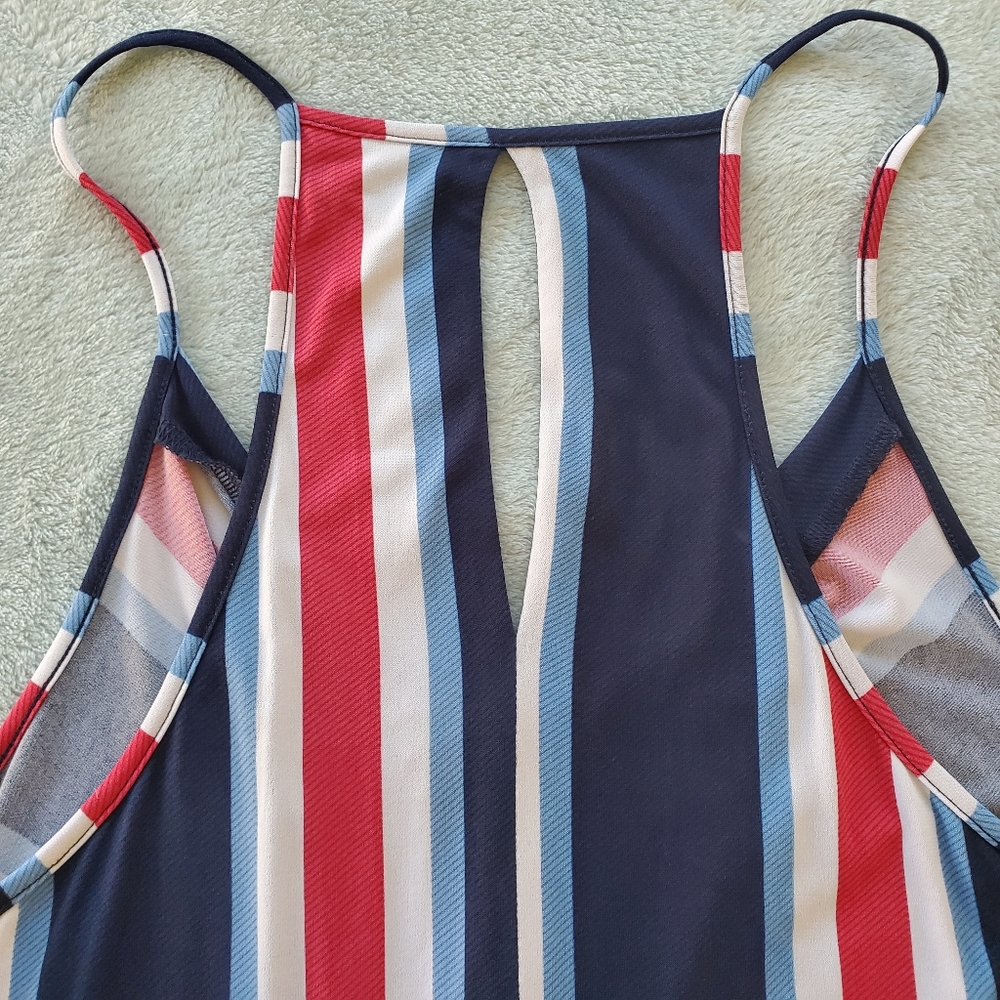 Euc Bcbgeneration Multicolor Draped Cocktail Dress - image 4